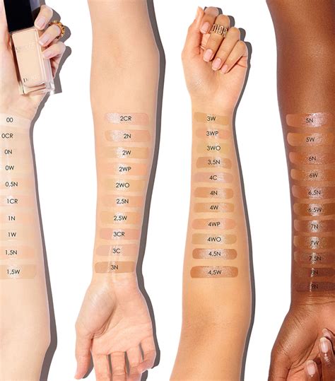 dior forever skin glow cena|Dior forever foundation color chart.